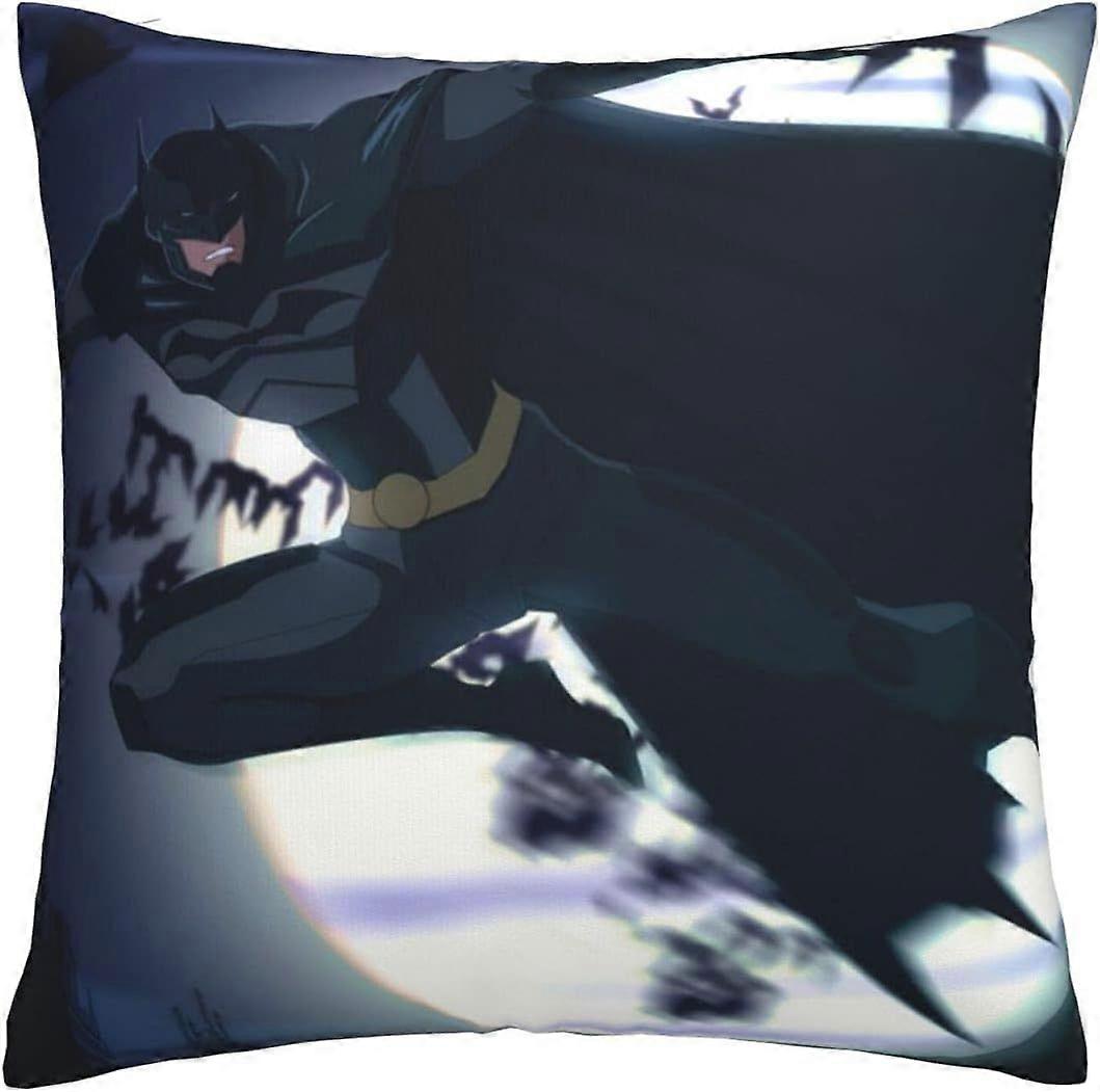 n688バットマンクッションカバー45 x 45 cmスクエアスロー枕カバーソファ寝室用隠し穴、目に見えないジッパー付き18 x 18インチセット-TB3688 hnj688