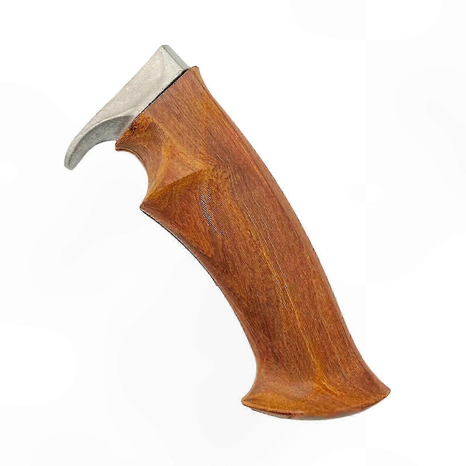 Wooden Knife Handle Replacement with Ergonomic Design for Crafting Projects