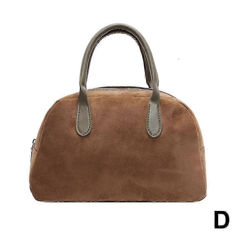 Handheld Bowling Bag, Women's Maillard Style Retro Handbag, Commuting Bag