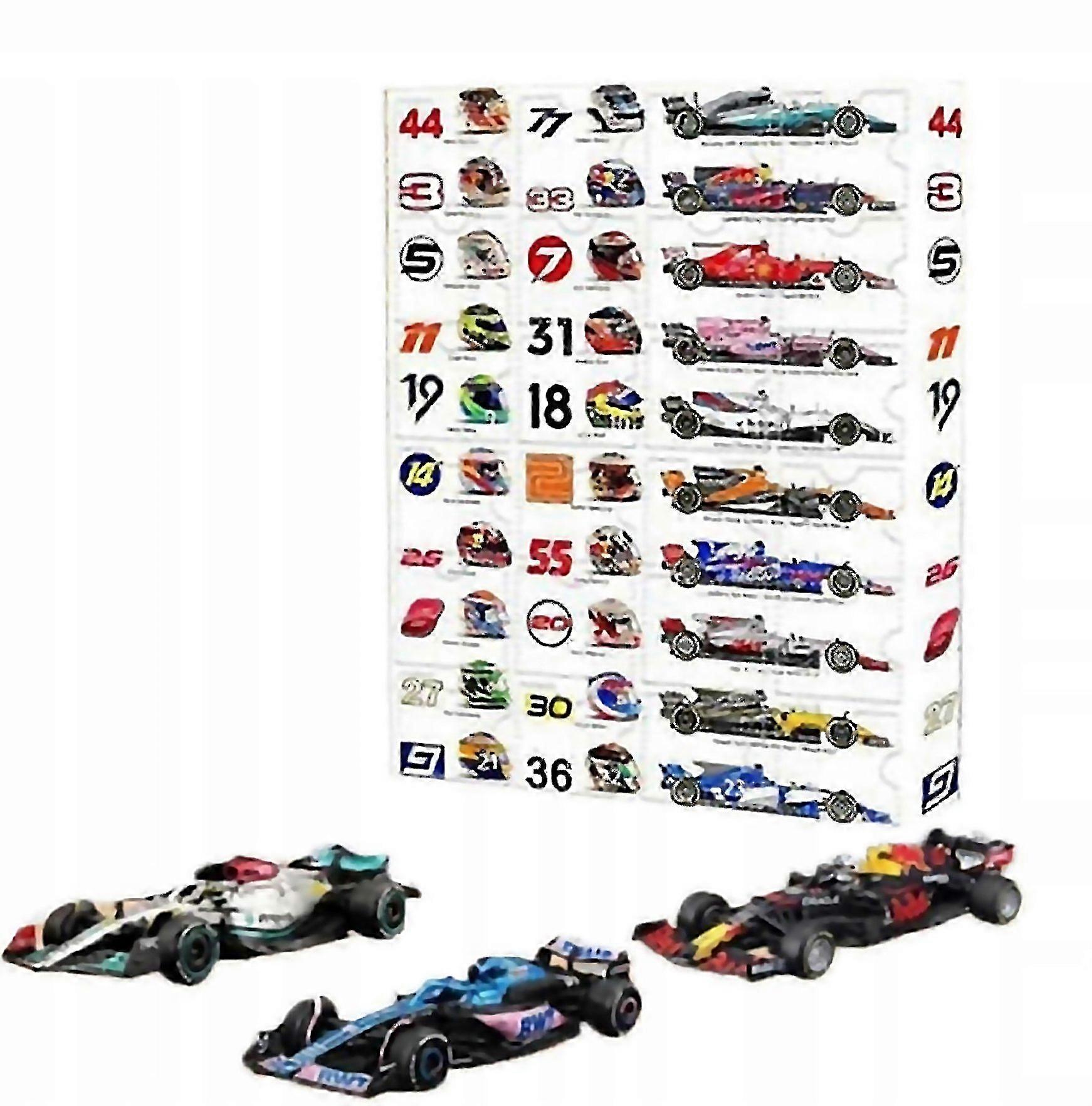 For 2025 Advent Calendar 24pcs F1 Racing Beautiful