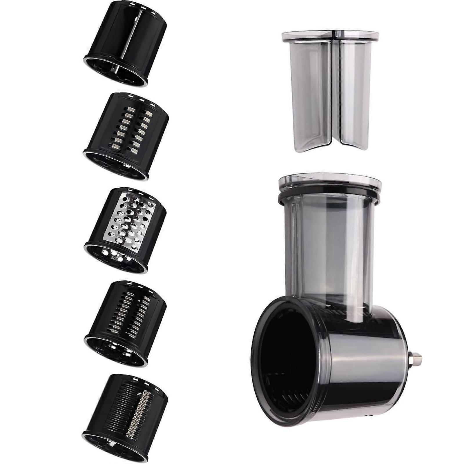 Küchenmixer, Mixer, Gemüseschneider, Käseschneider, Reibe, Schneide- und Reibeaufsatz für 3,5-QT-, 4,5-QT-, 5-QT-, 6-QT- und 7-QT-Geräte, mehrfarbig