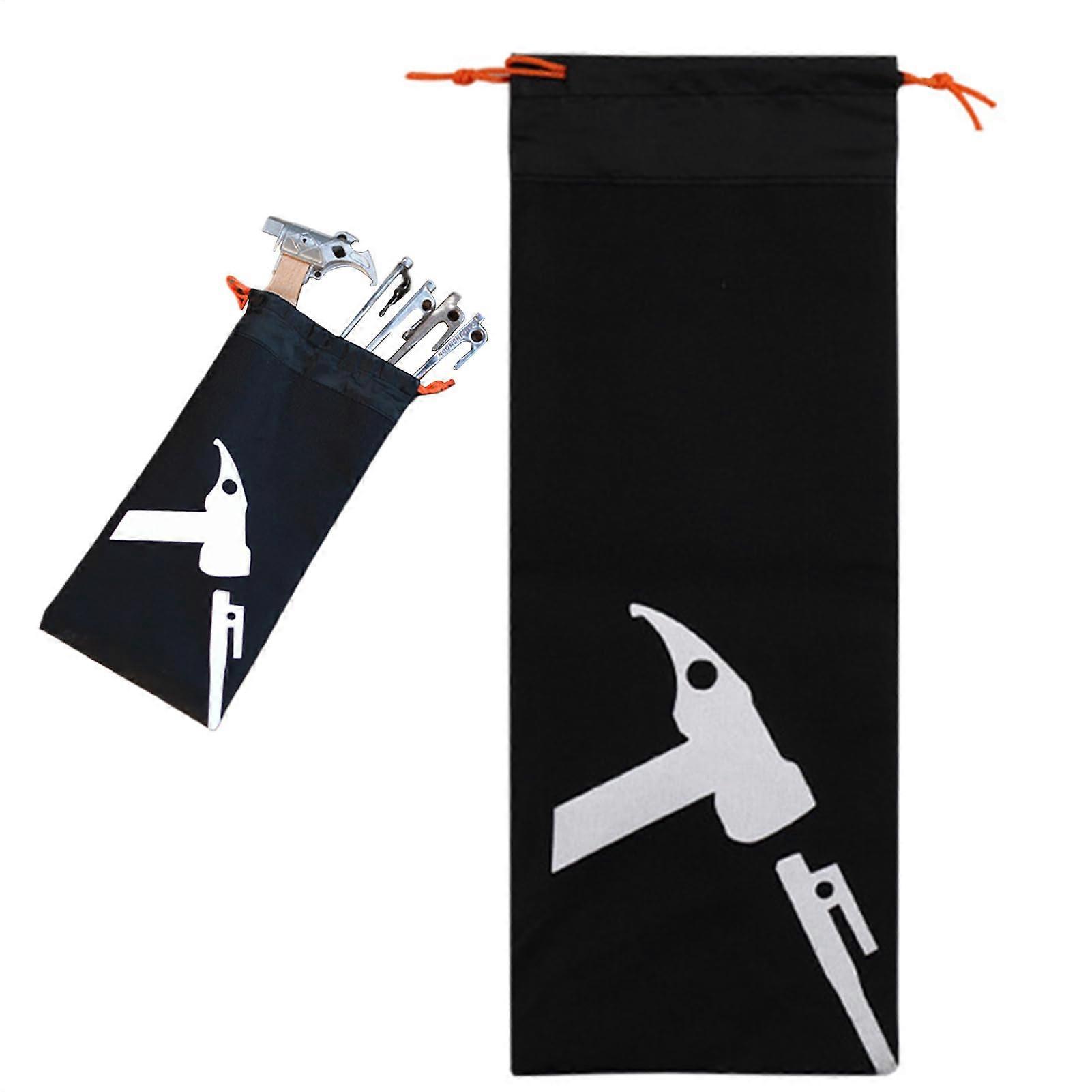 Tent Peg Bag Oxford Fabric Drawstring Pouch For Tent Pegs And Nails Large Size