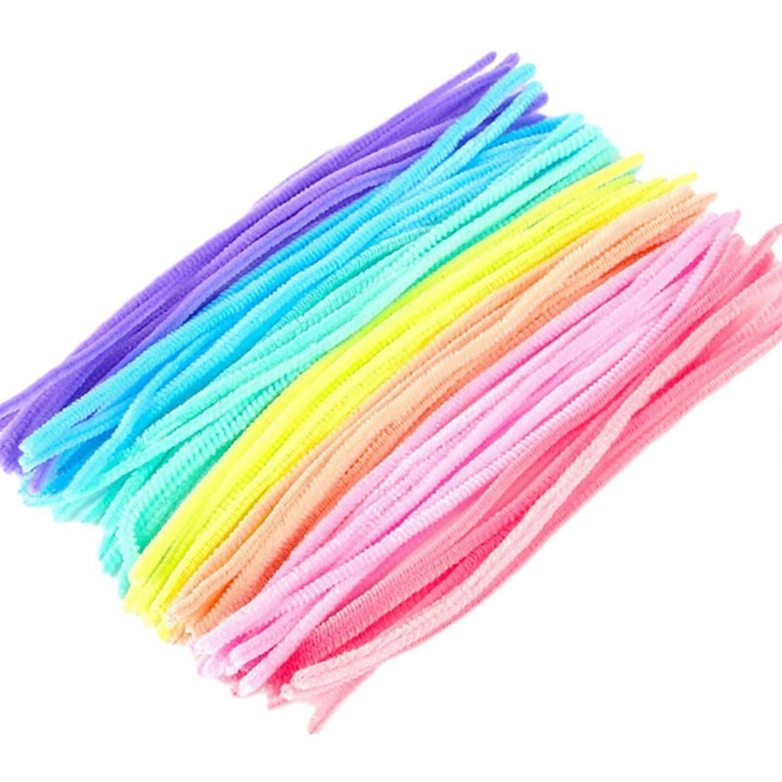100 Pieces Pipe Cleaners Chenille Stem for DIY Art Creative Crafts Project
