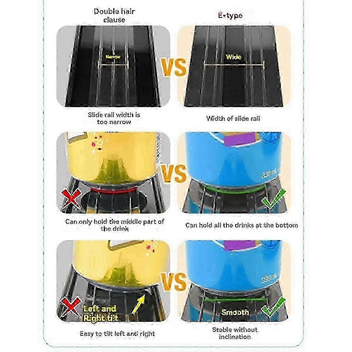 Drink Organizer For Fridge Soda Can Organizer Dispenser For Refrigerator With Automatic Pusher Glid