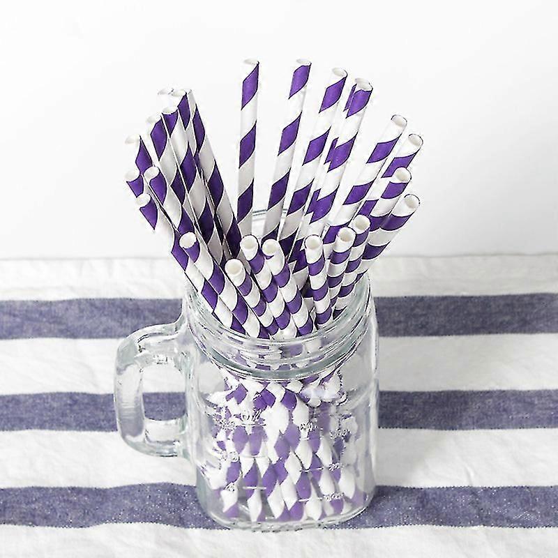 Färg papperssugrör nr 7 mörklila