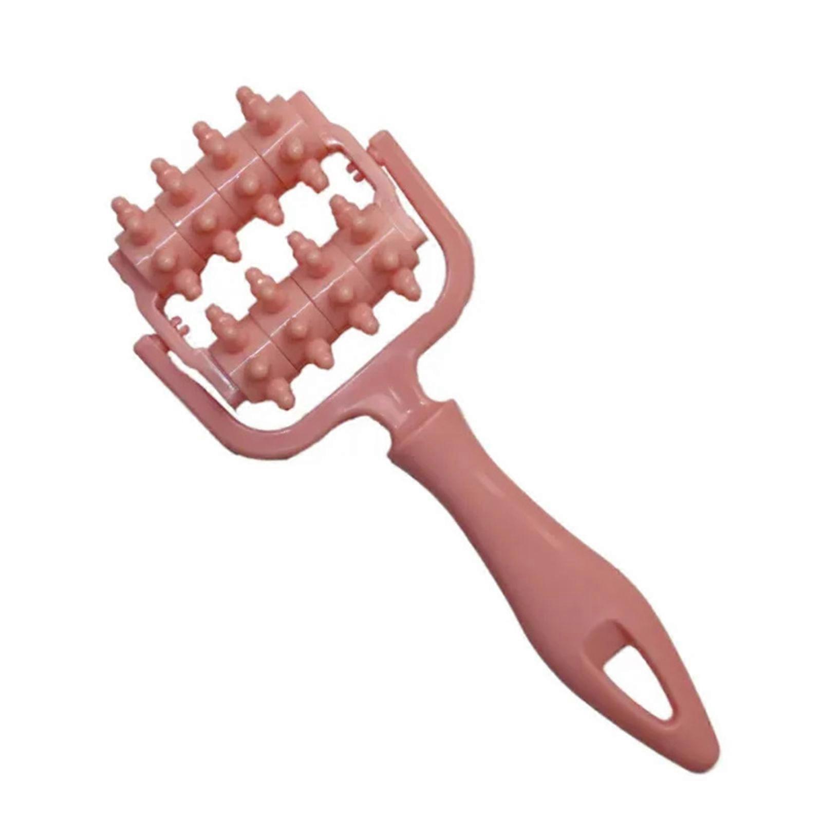 Friendly Plastic Massage Roller For Legs Shoulders Multifunctional Handheld Tool Manual Massage Roller  pink