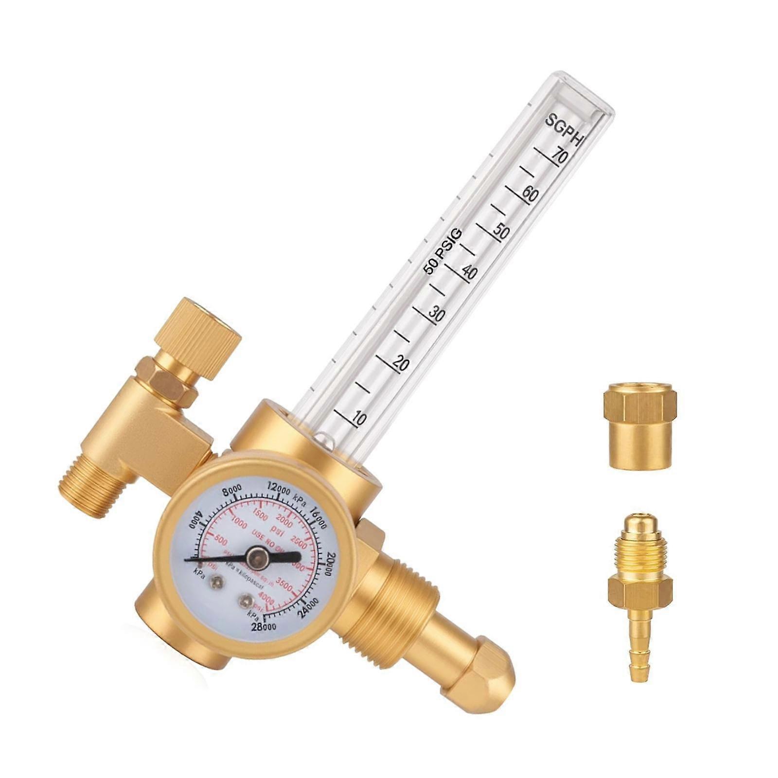 Argon Regulators with CGA 580 Inlet for TIG Welding Applications Erosion Resistant Industrial Pressure Control Device Multicolor