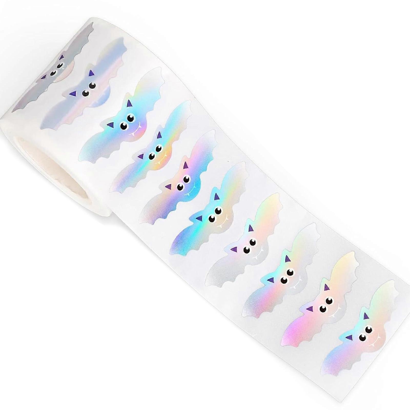 Child Safe Halloween Bat Sticker Roll Safe Paper Decorations For Creative Scrapbooking Projects Multicolor