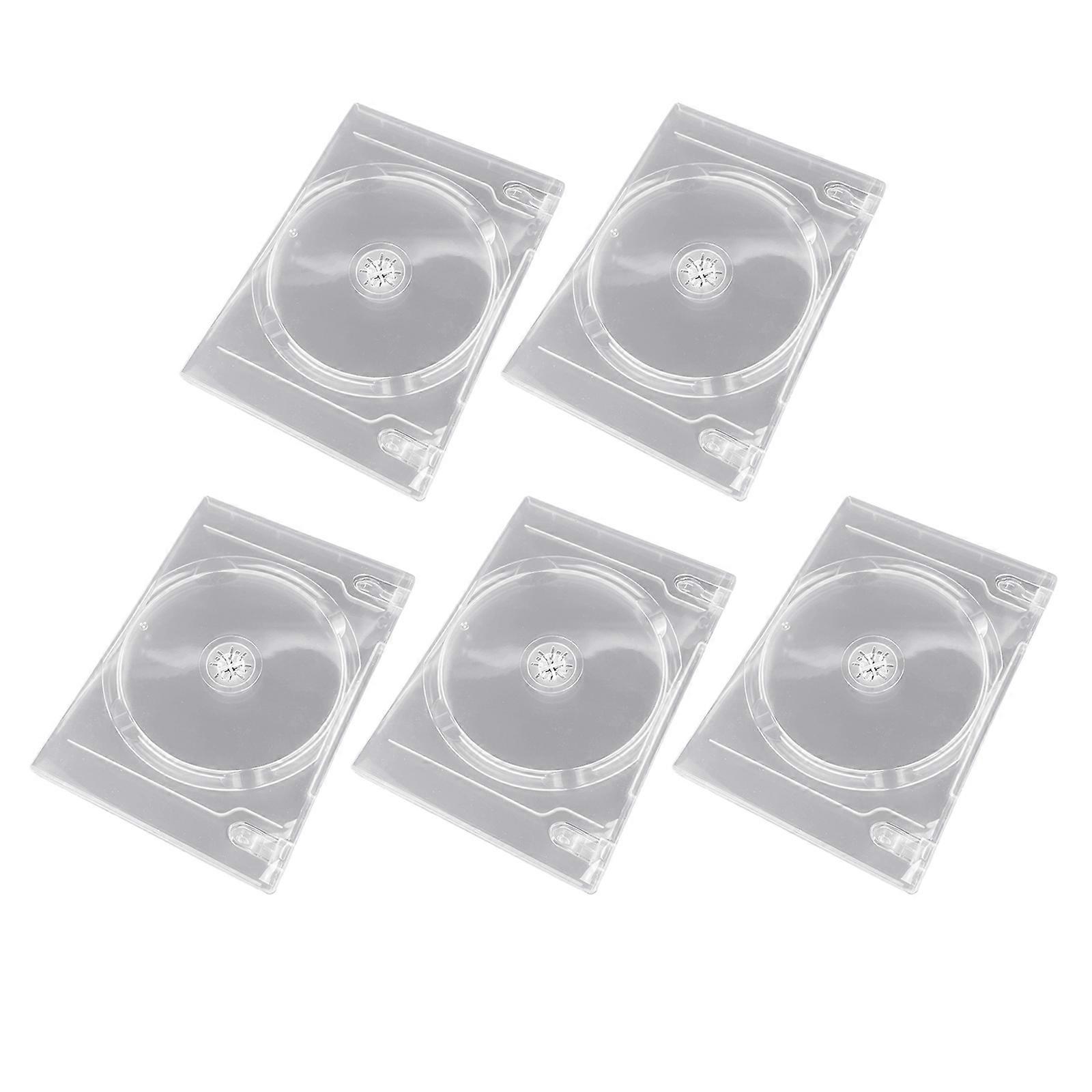 1pc/5pcs Protective Case Container Transparent CDs Storage Box Universal CDs Disc Holder organizers Multicolor