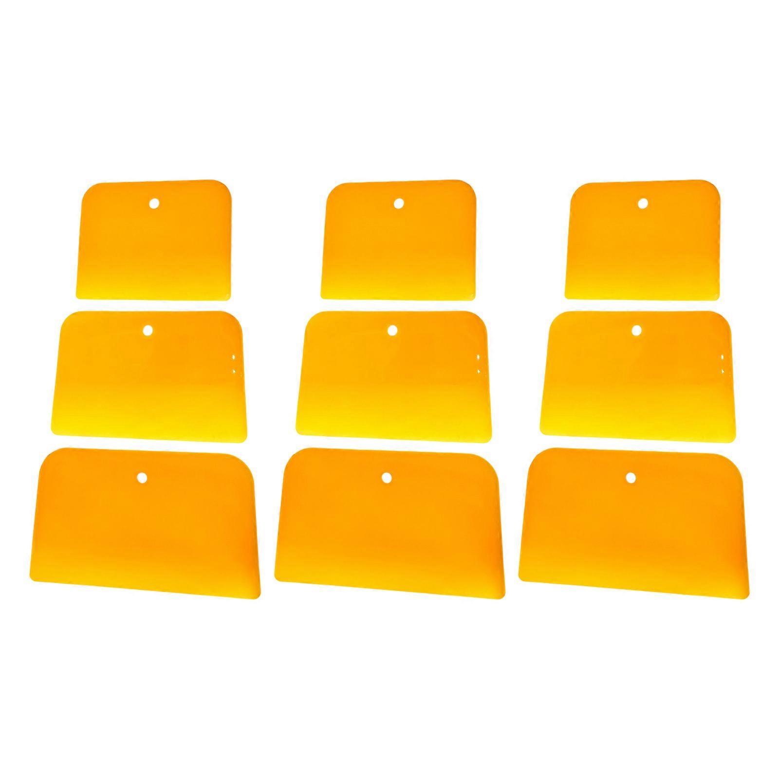 MultiPurpose Plastic Scrapers 9 Pack Automotive Body Filler Application Kit Durability PP Materials Filler  Spreaders Multicolor