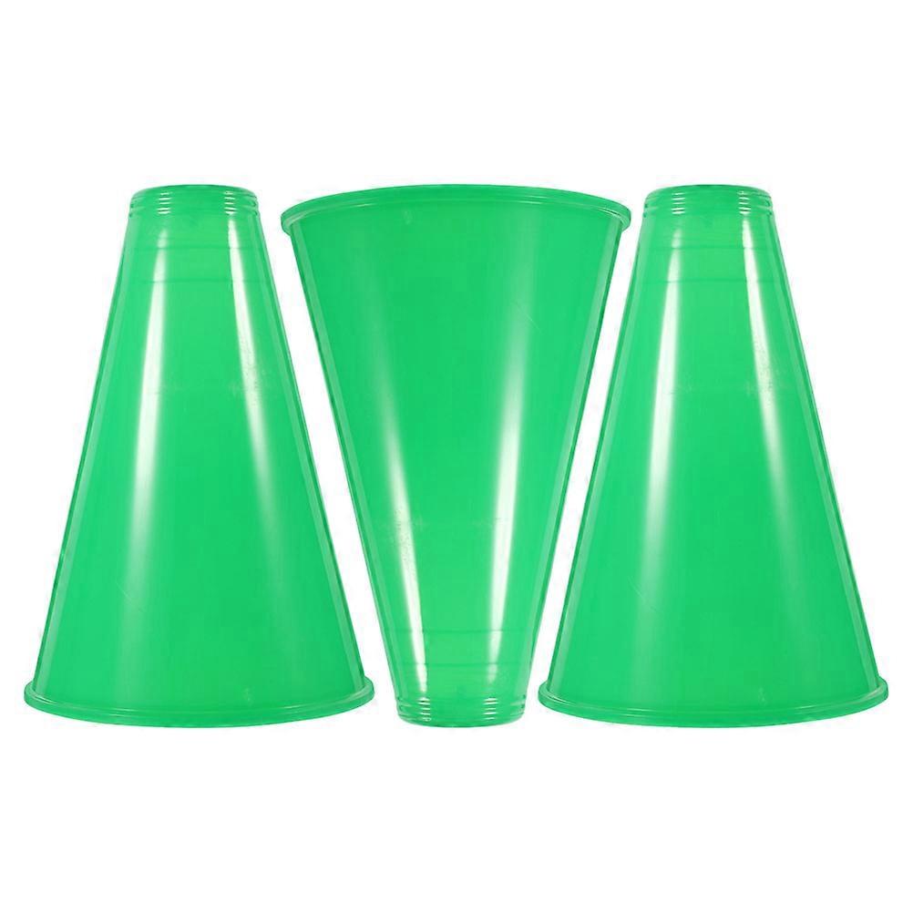 Cheer Megaphone for Game Durable PP Material 3Pcs Outdoor Party Horn
