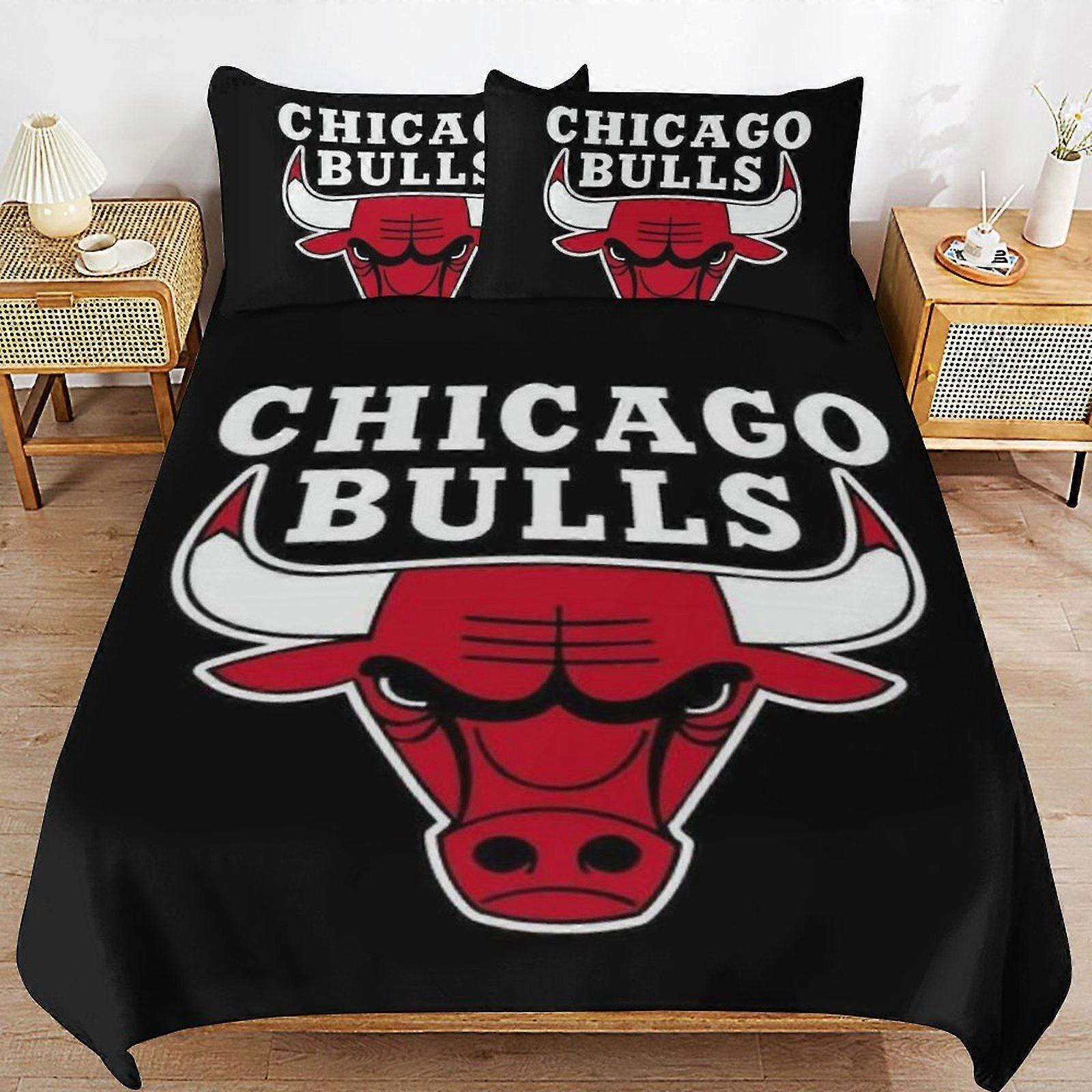 u250 Reds Double-Bull Machine Wash Safe Practical Zipper Soft Touch Quality Fabric Duvet Cover Sets for Comfortable Sleep n250