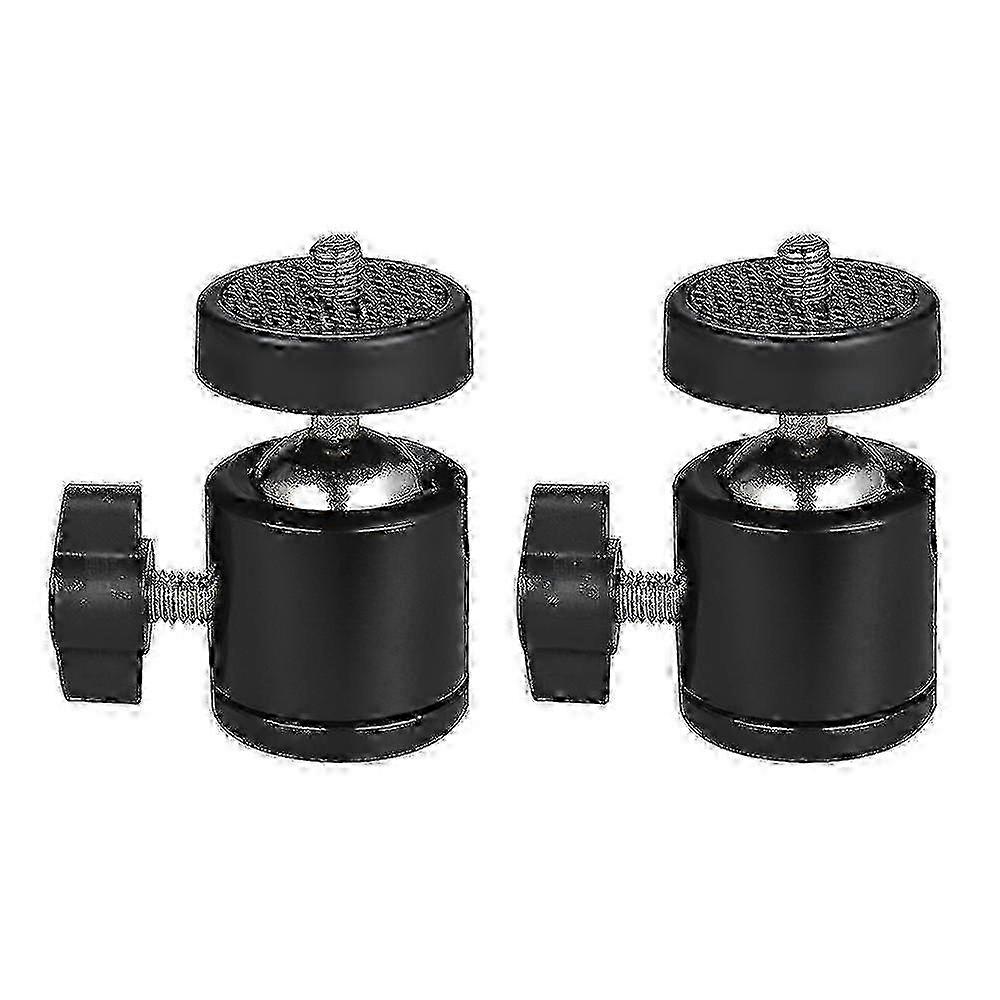 2pcs 360 Degree Rotating Swivel Mini Tripod Ball Head With 1/4" Screw Thread Base Mount For Dlsr Camera Camcorder Led Light Bracket f26
