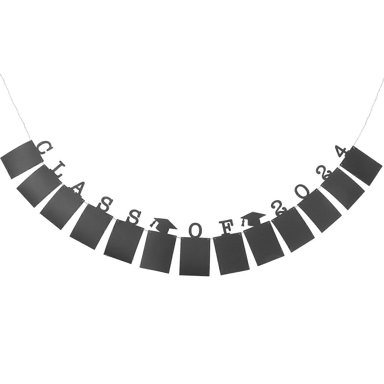 1 Set Graduation Class of 2024 Banner Graduation Bunting Background Photo Prop for Graduation
