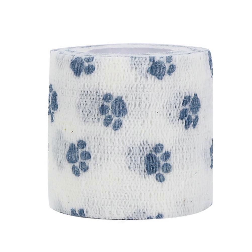 Αυτοκόλλητος επίδεσμος κατοικίδιων ζώων αναπνεύσιμος NOn υφαμένος τραυματισμός σκύλων γατών ελαστικό μπλε