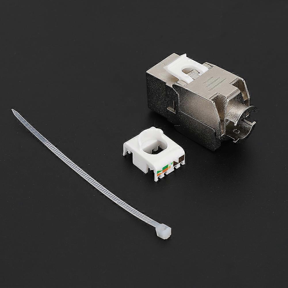 2PCS Assembled Crimp Free RJ45 Network Module Adapter with CAT7 10G Female Interface