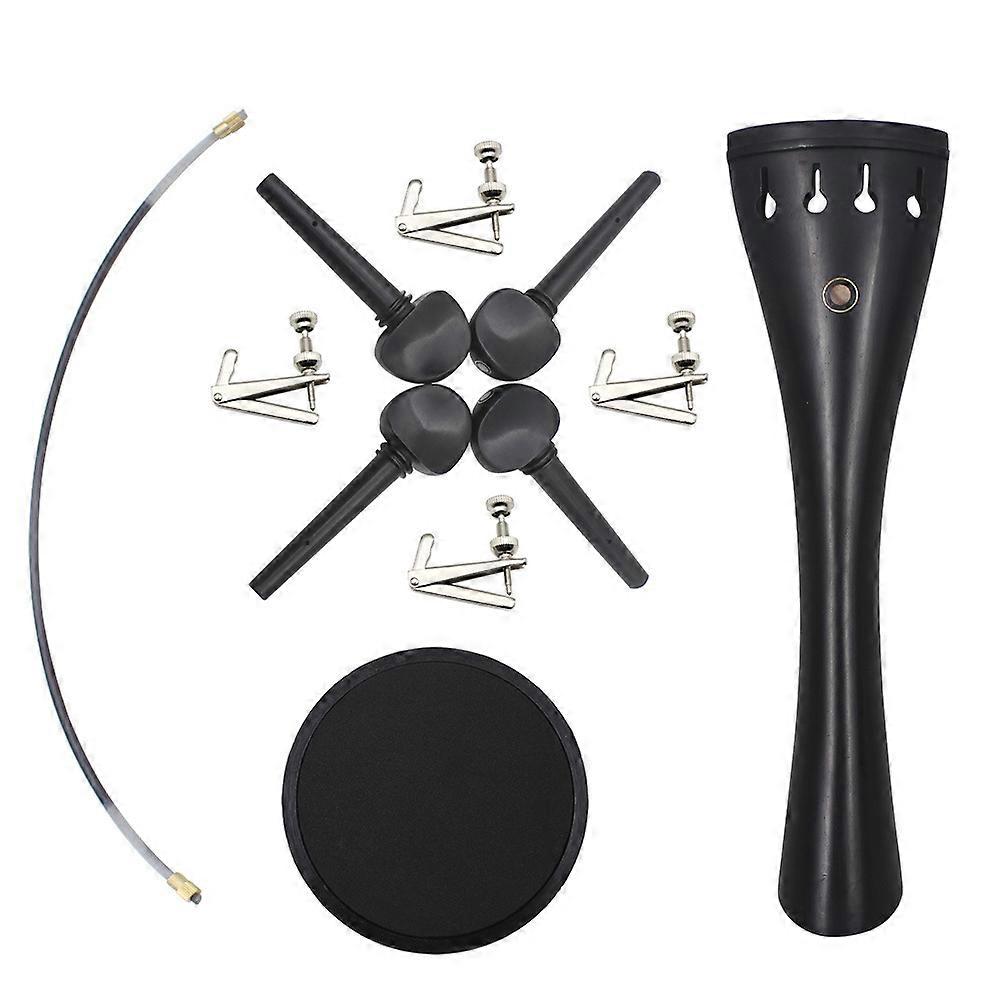 Ebony Cello Parts Set For Cello Enthusiasts Music Practice Assorted Color Wooden Replacement 1 Set