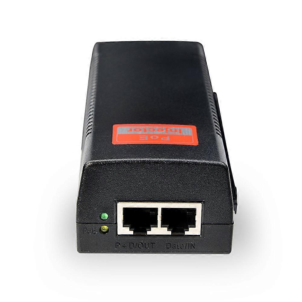 Poe Injector 48V 60W Output 100Mbps Power over Ethernet Single PoE Support IEEE 802.3at PoE Adapter US Plug