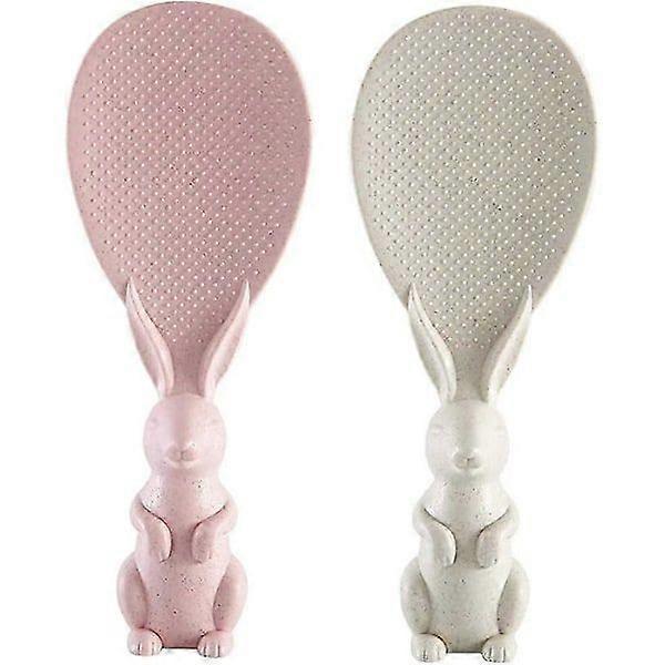 2-pack Creative Cute Rabbit Non-stick Rice Spoon