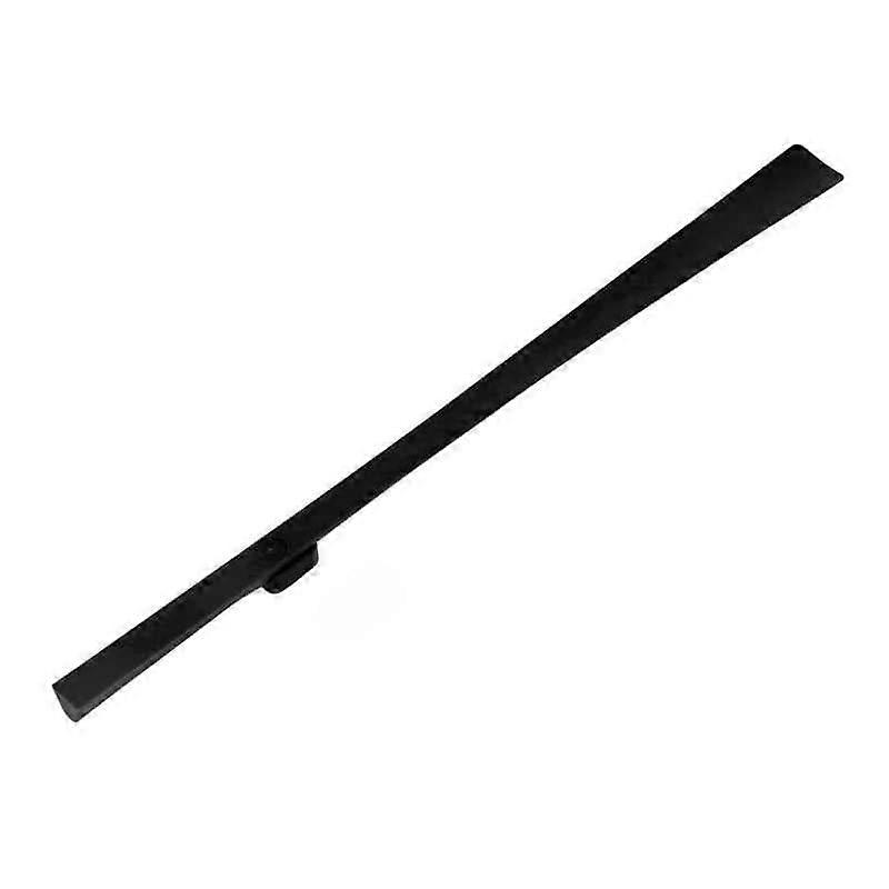 Magnetic Long Shoe Horn with Hook and Nylon Handle for Easy Reach and Keychain Use (Black)