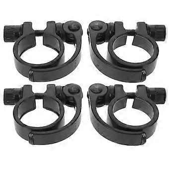 Abraçadeira de liberação rápida de alumínio para canote de selim de bicicleta, para mountain bike e bicicletas de estrada, pacote com 4 peças.