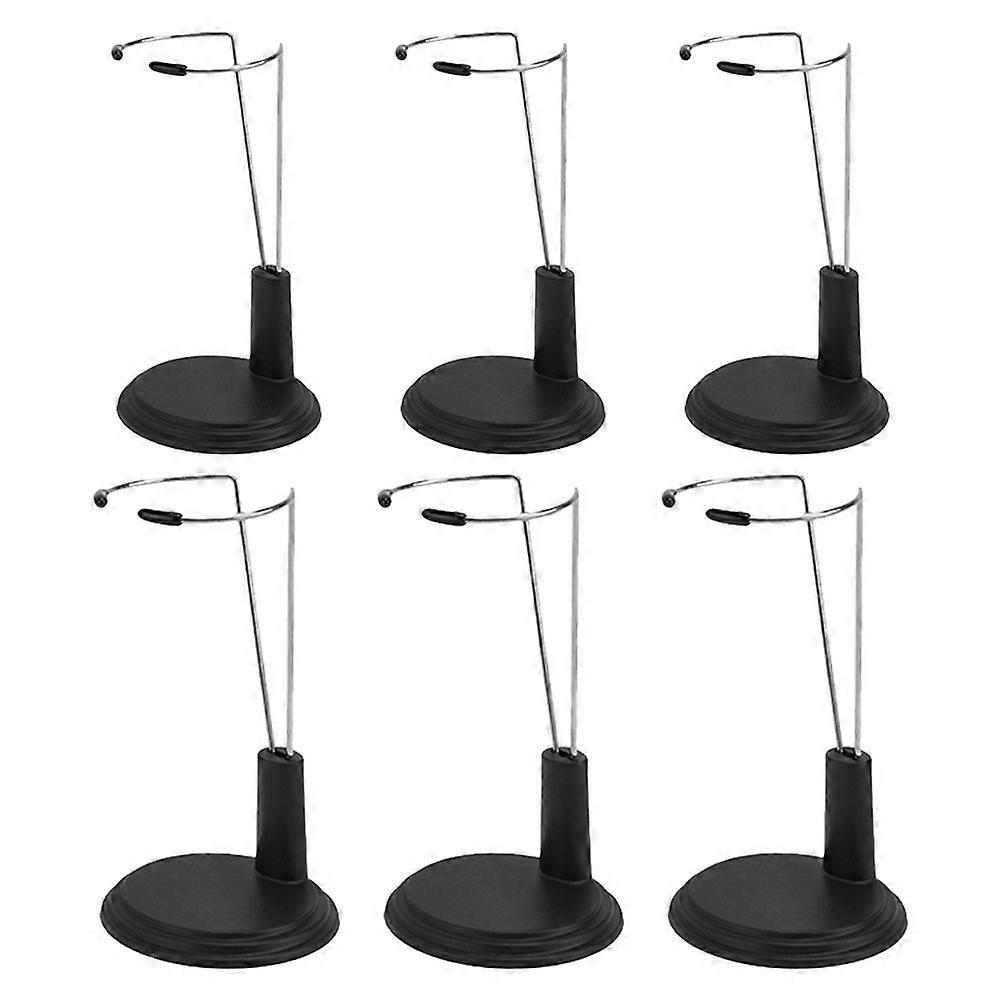 Fluorescent Stick Holder Support for Display 6Pcs Black Doll Stand