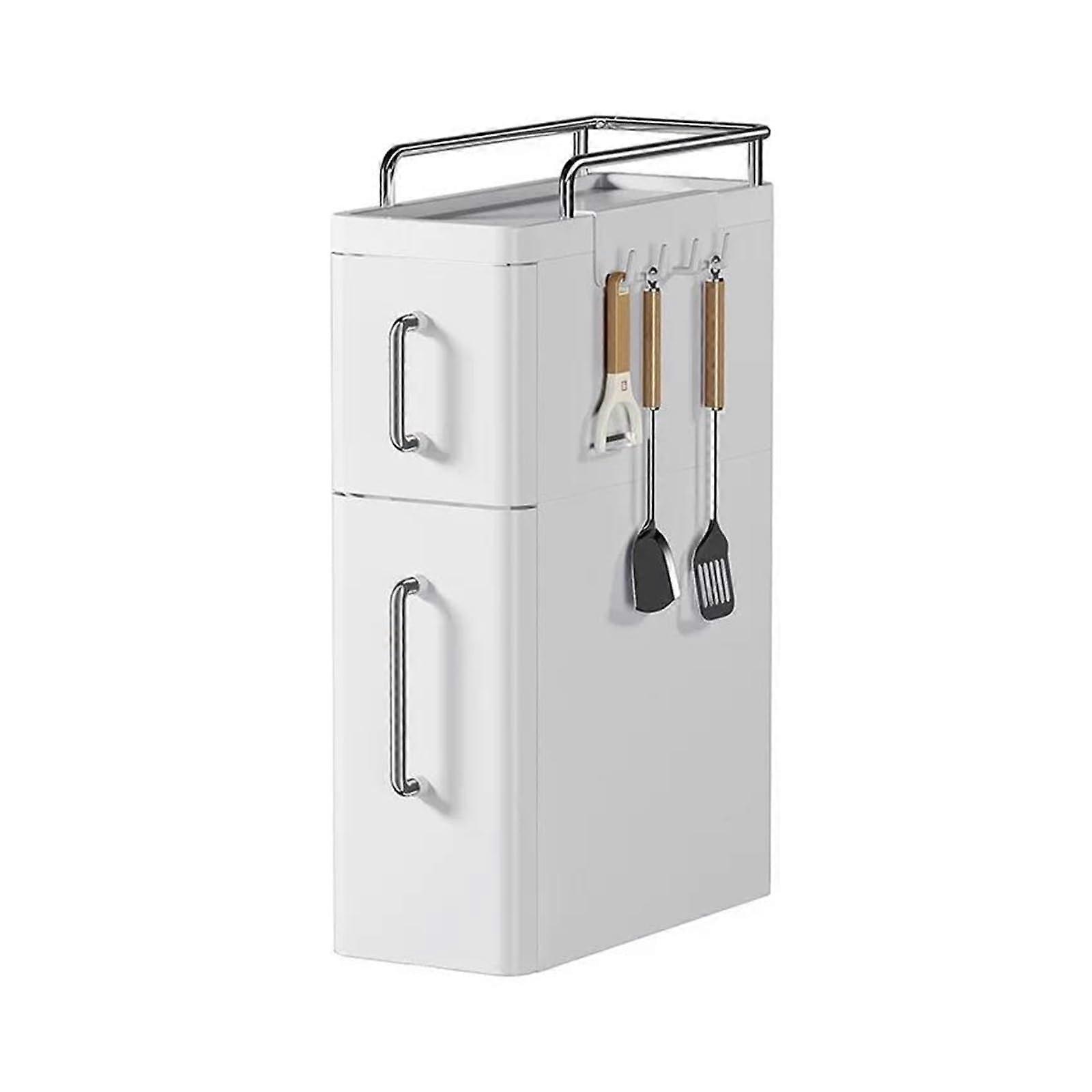 Pull Out Spice Rack with Smooth Shelves, 3 Tier Kitchen Spice Organizer for Narrow Cabinets