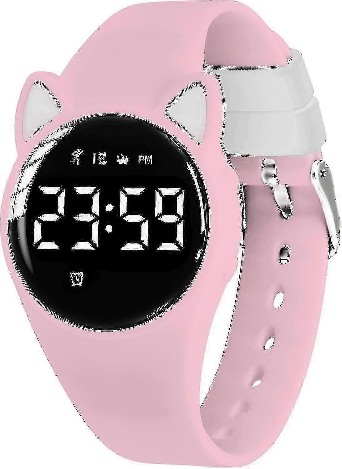 Vedenpitävä lasten urheilukello askellaskurilla - hiljainen tärinäherätyskello 5-12_MM2-vuotiaille pojille ja tytöille