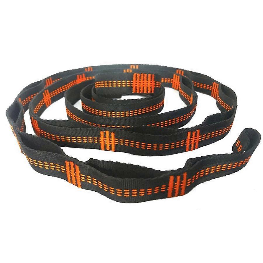Outdoor Hammock Tree Straps High Load-Bearing Nylon Webbing Orange