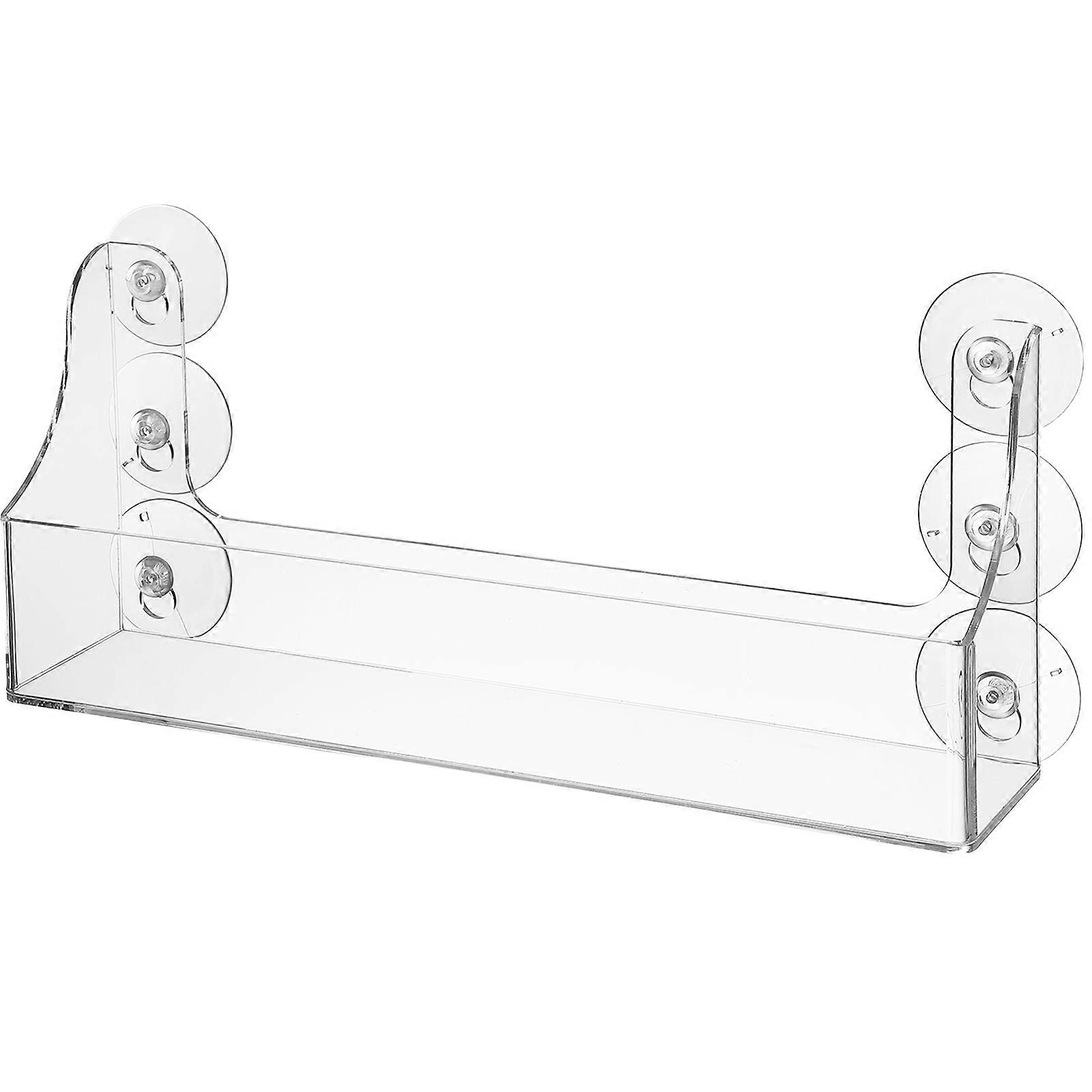 Drinks Shelf Market Suction Rack Transparent Beverage Rack for 3Pcs