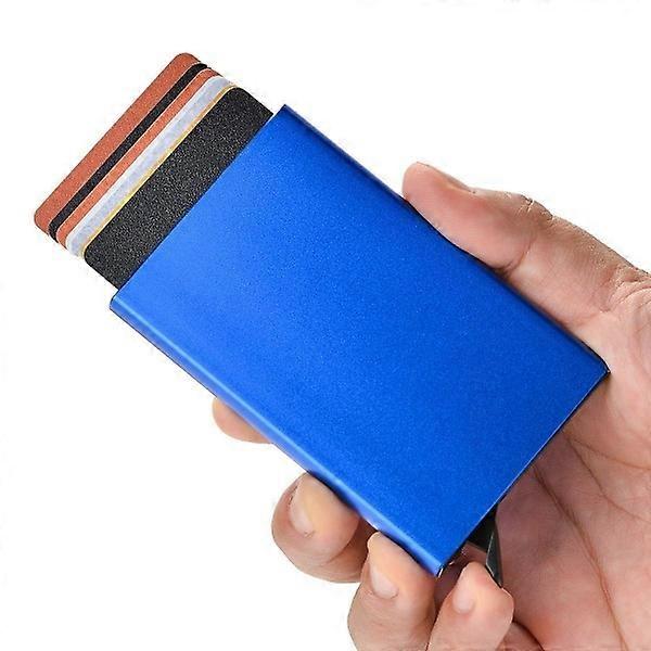 Card holder with RFID protection Navy blue