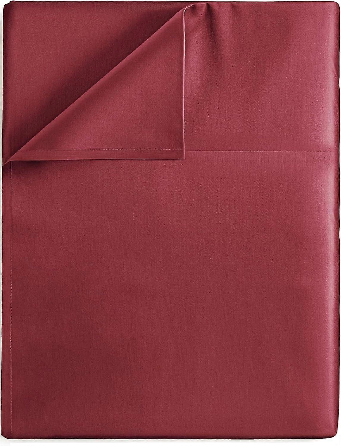 Full Size Flat Sheet - Hotel Quality Top Flat Bed Sheet Only - Ultra-Soft, Breathable & Cooling - Fade & Wrinkle Free - Easy-Care, Stain & Shrink Re