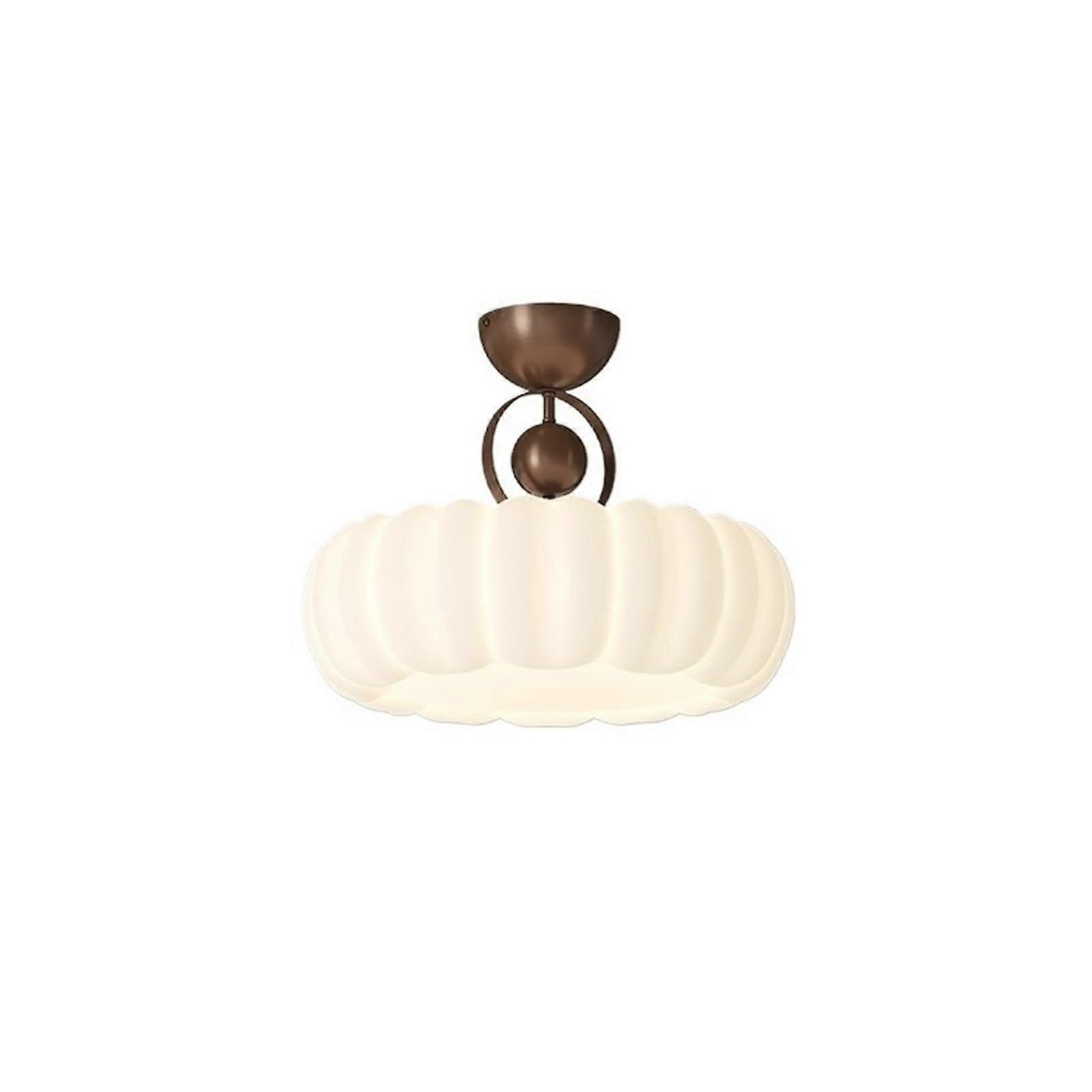 Modern LED Flush Mount Ceiling Light with ThreeColor Change and Elegant Feather Design for Bedroom