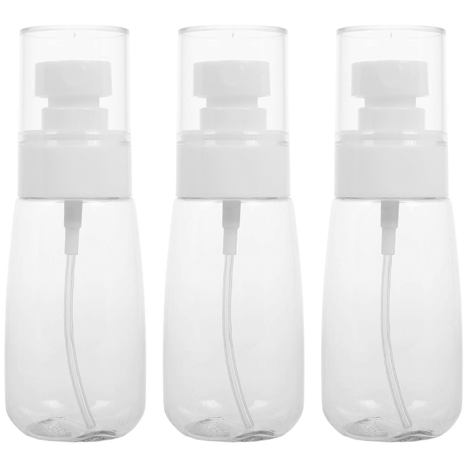 Transparent Refillable Mist Spray Bottle for Storage 3Pcs Travel Pack