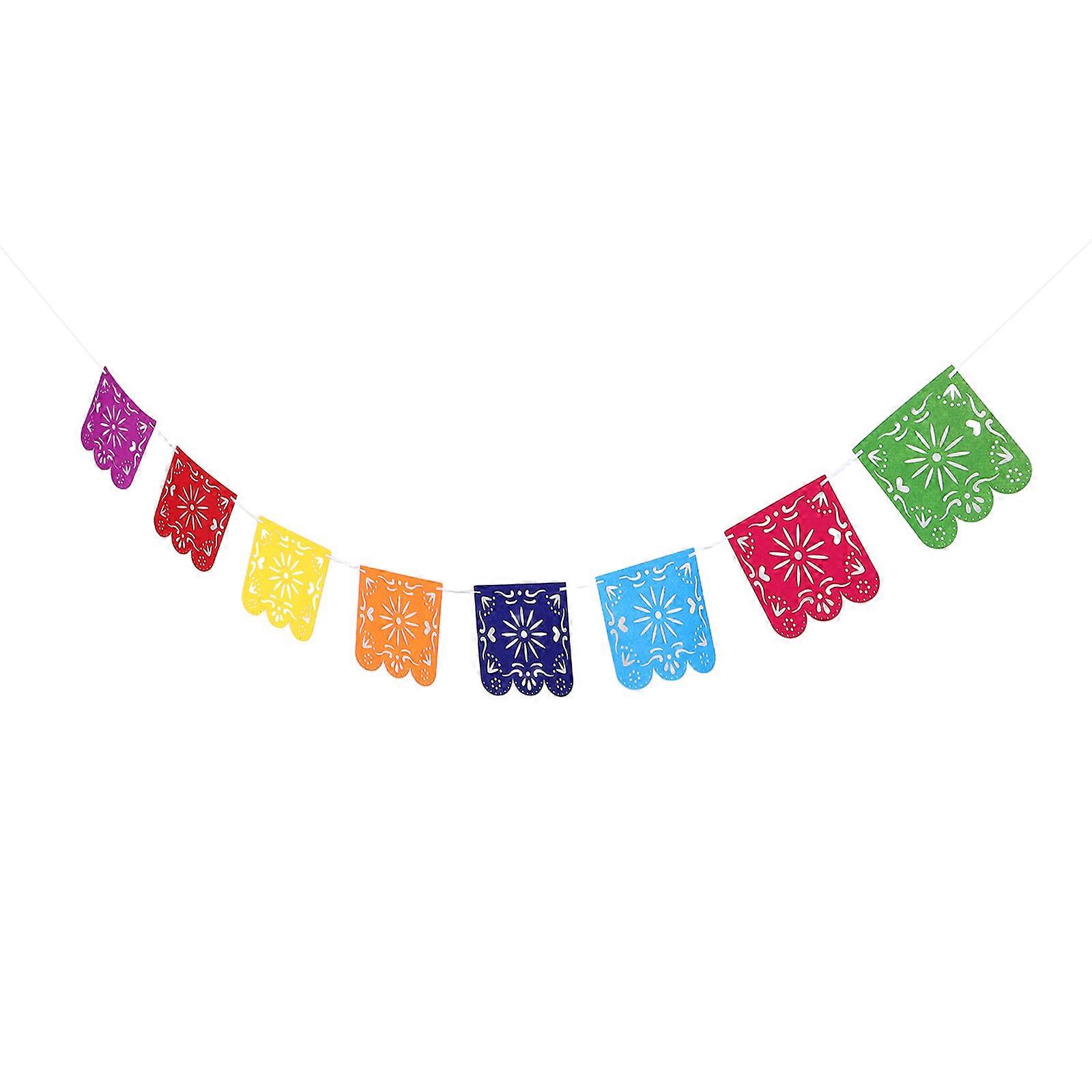 Mexican Felt Flag Bunting for Wedding Decorations