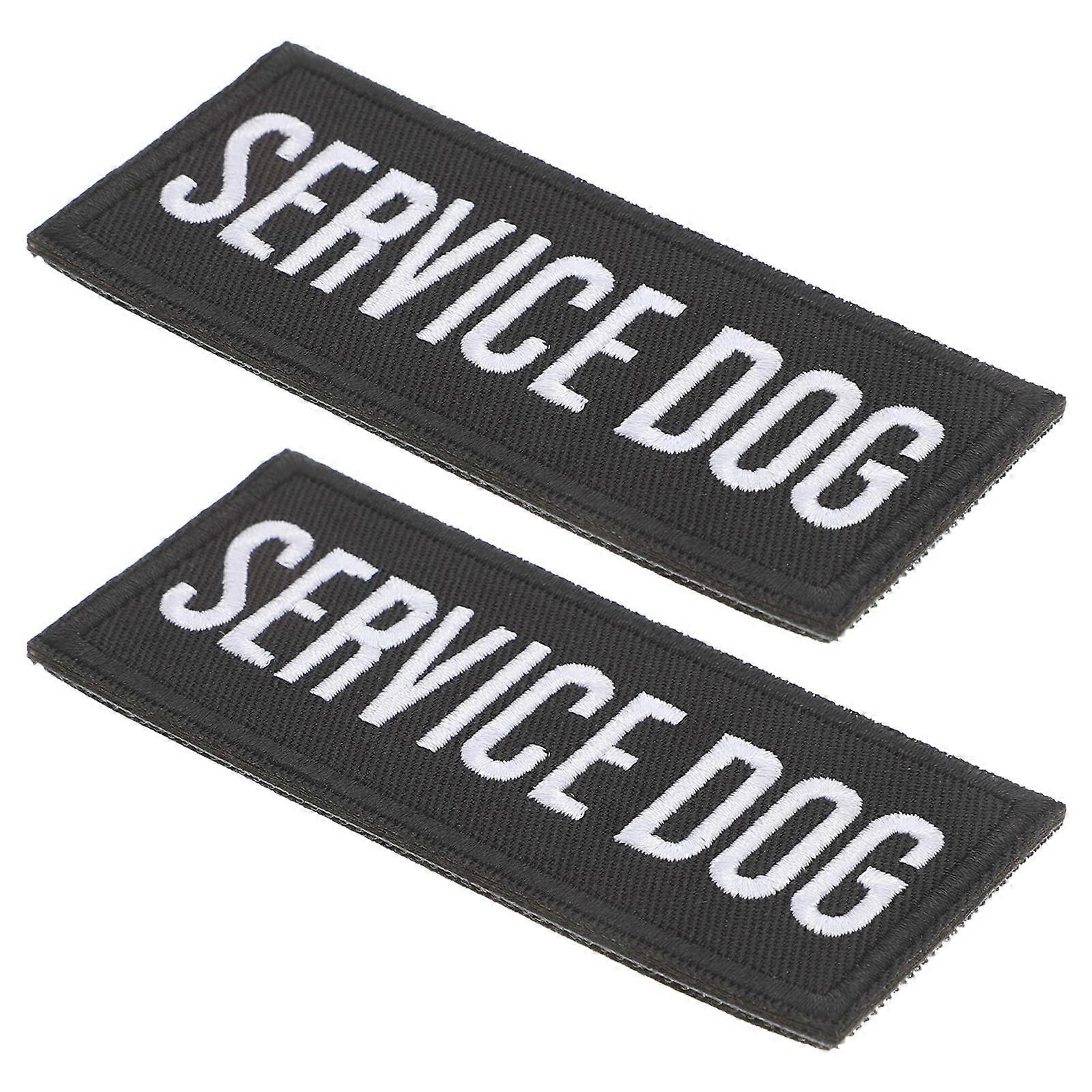 Embroidered Service Dog Harness for Training 2Pcs Comfortable Polyester Material