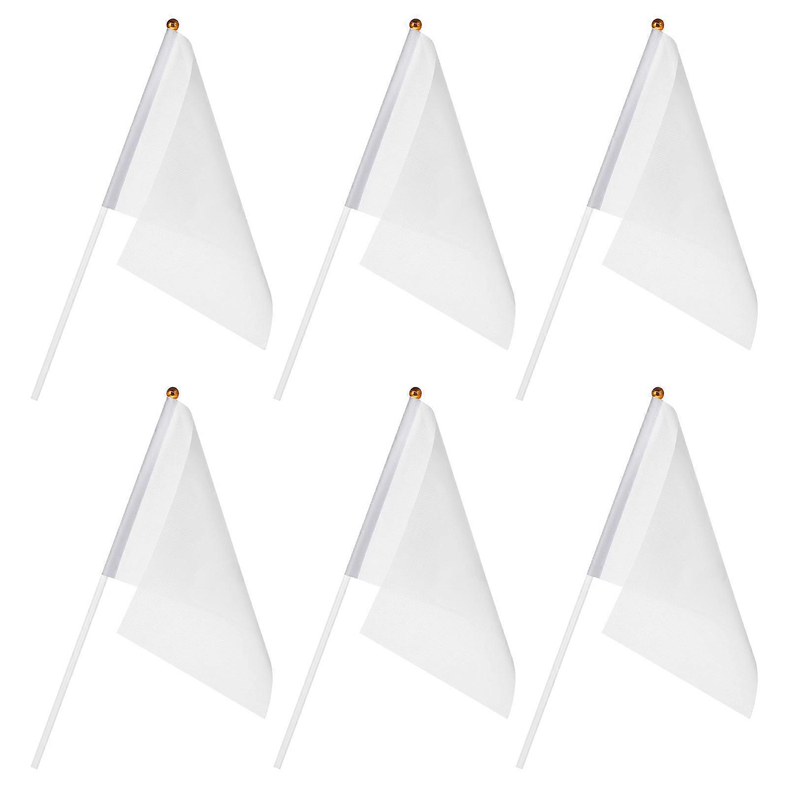 Hand Held White Flags for Referee Use with 120Pcs Set