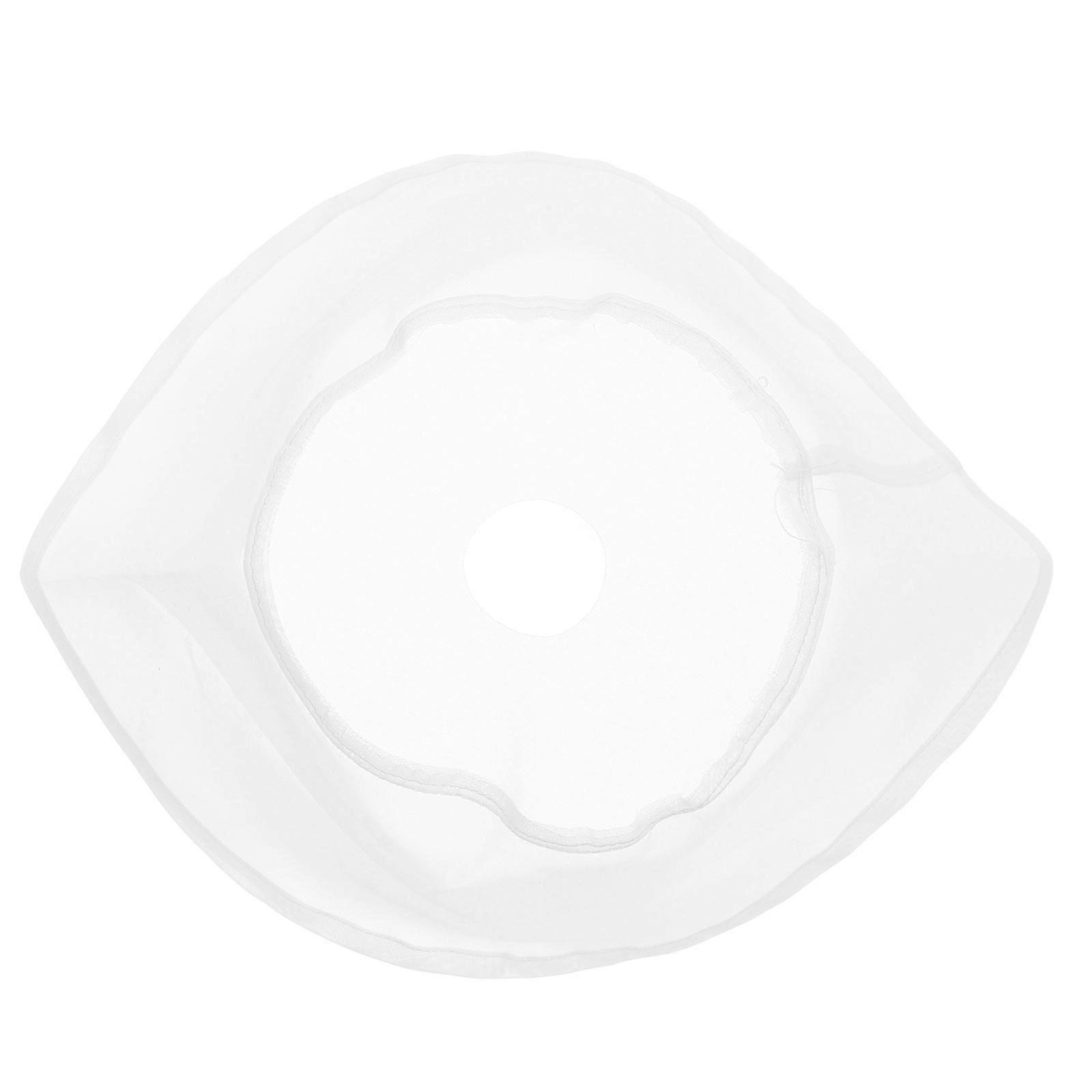 WORGEOUS Reusable Fine Mesh Strainer Bag for Milk Grinder Juice Yogurt Nylon Filter Cloth for Nut Milk Cold Brew Coffee 1 Set White