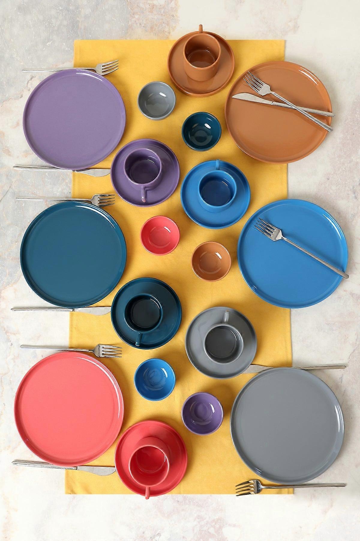 Keramika Dinnerware Set - Mosaic Marvel - 24 pieces - 6 persons - Stoneware