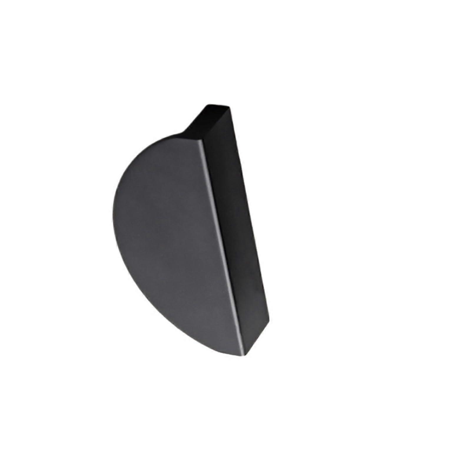 Matte Black Cabinet Handles 64mm Modern Semicircle Drawer Pulls for Wardrobe and Furniture