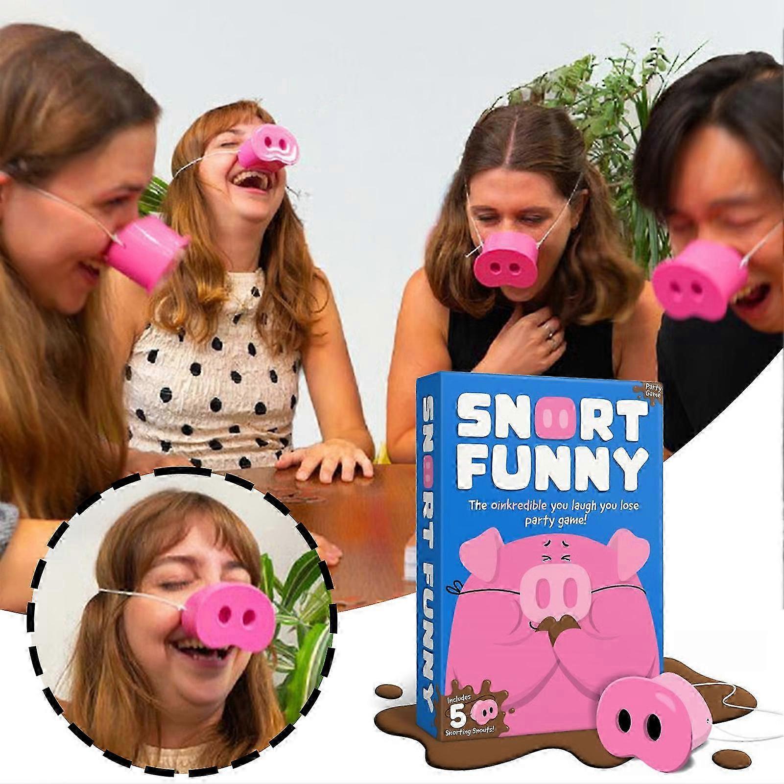 Snort Funny: The Oinkcredible You Laugh You Lose Party Game | Family Card Game for Adults & Teens, Try Not to Laugh Challenge for 4-8 Player