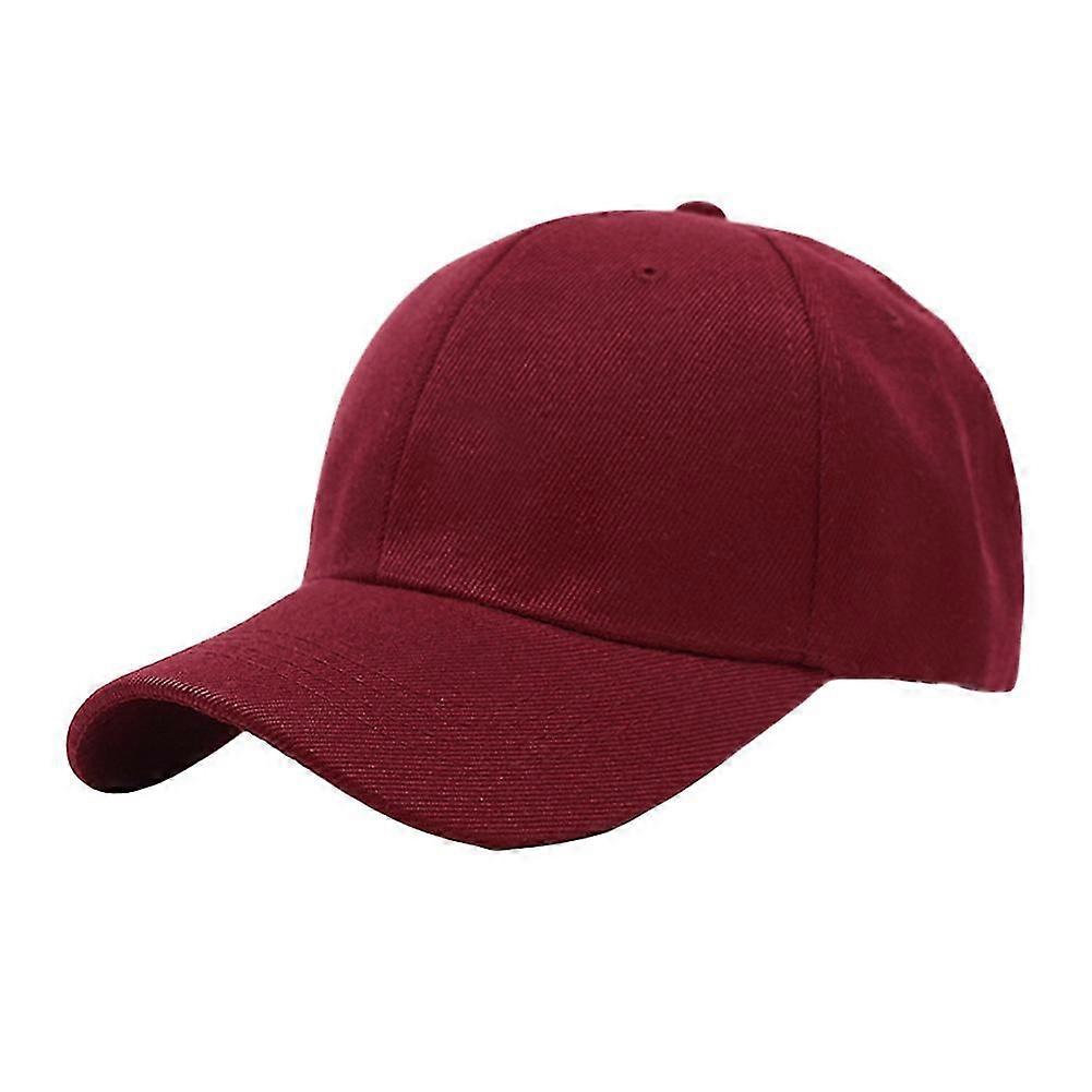 Moda Solid Color Hook Loop Baseball Cap Unisex Outdoor Sunshade Cappello a punta