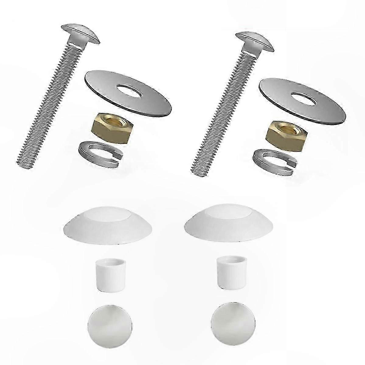Pool Diving Board Mounting Kit with Bolts for Two-Hole Residential Installation