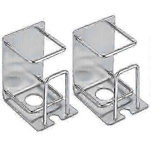 Stainless Steel Toothbrush Holder 2 Pack Wall Mount