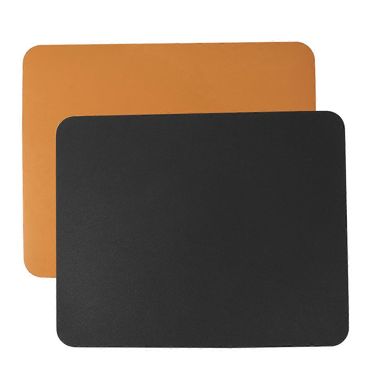 Computer Mouse Pad Waterproof Double-Sided Mat Sets for Laptop 2Pcs