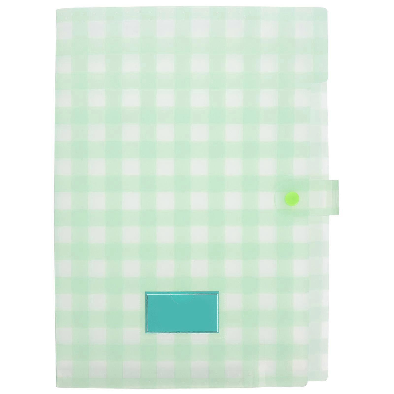 Multi Layer Test Paper Storage Bag Accordion Bag Office Work Rectangular PP Simple Design 32.5X23.7X1.8CM 1Pack