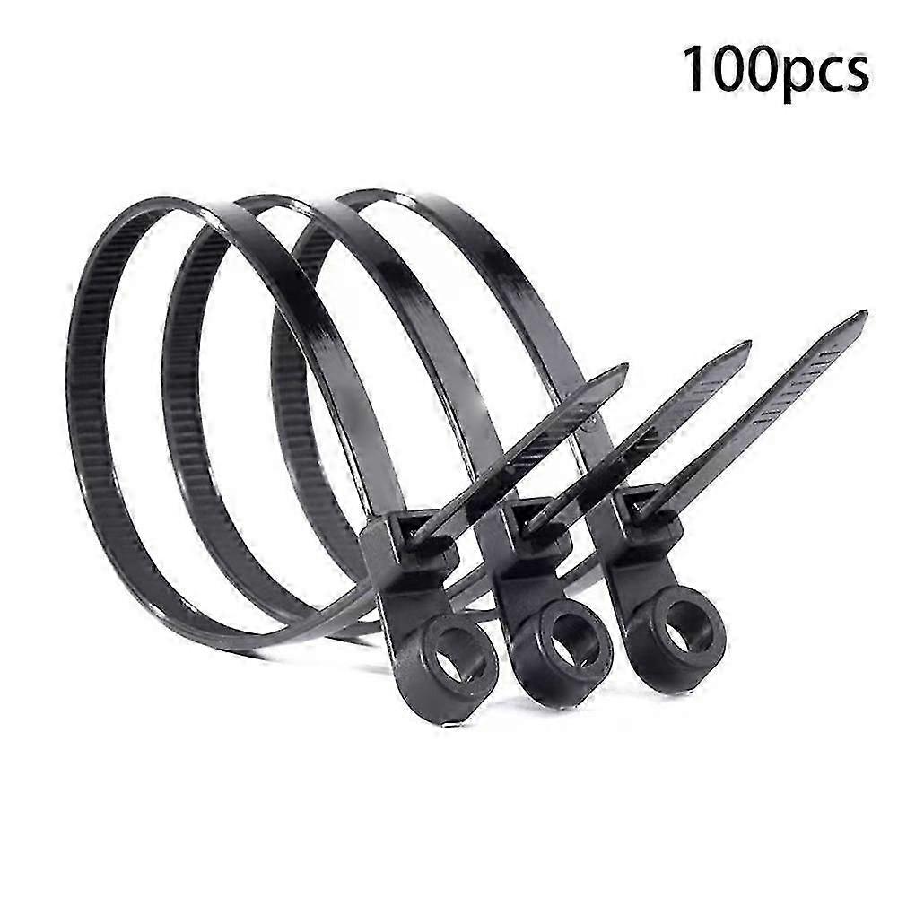 100pcs Self-locking Nylon Cable Tie Buckle T-head Anti-slip Plastic Fixed Strap 2025