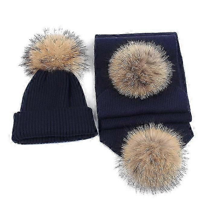 Womens Wool Hat and Scarf Winter Set 25-26