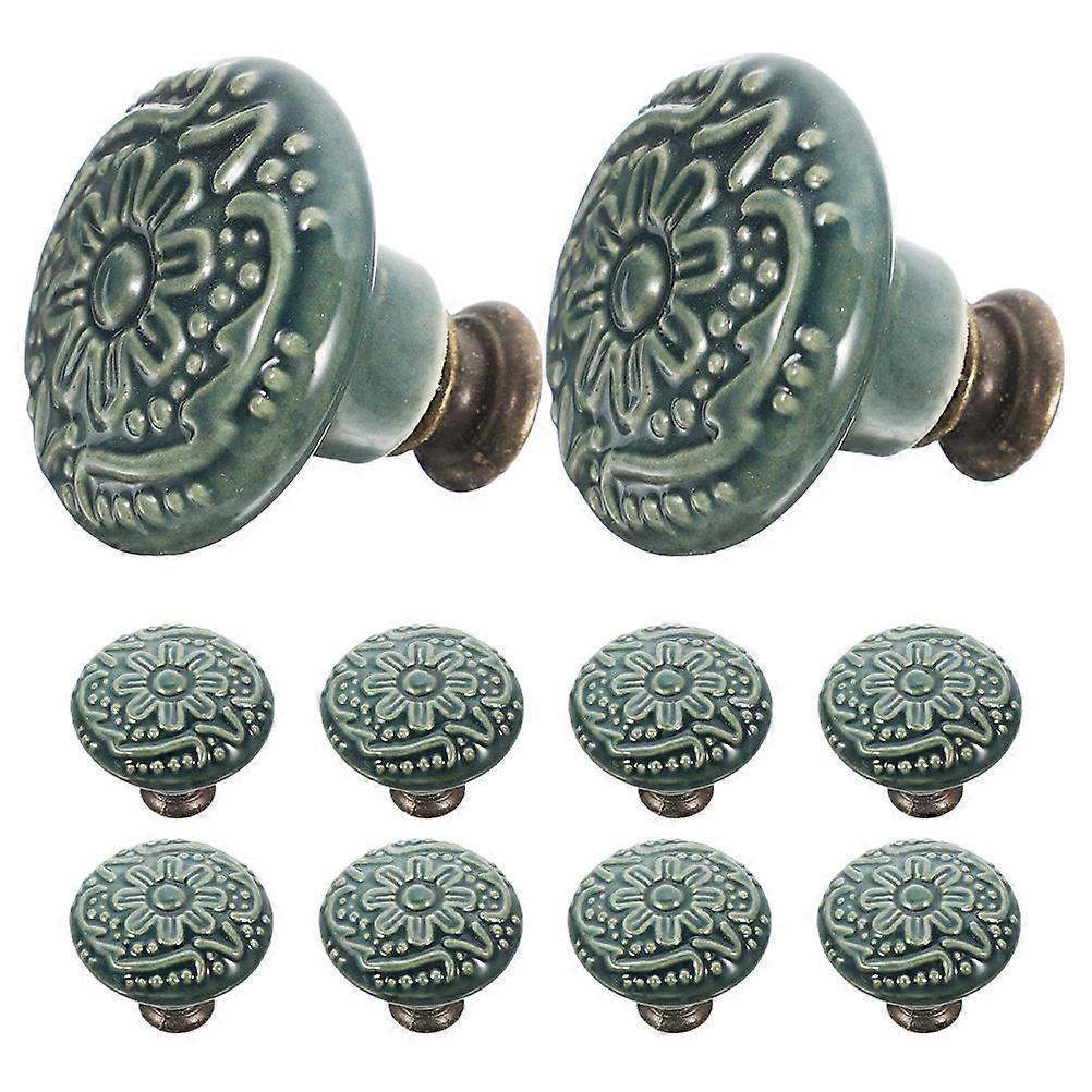Creative Ceramic Cabinet Handle for Home Use 10Pcs Furniture Knob Pulls