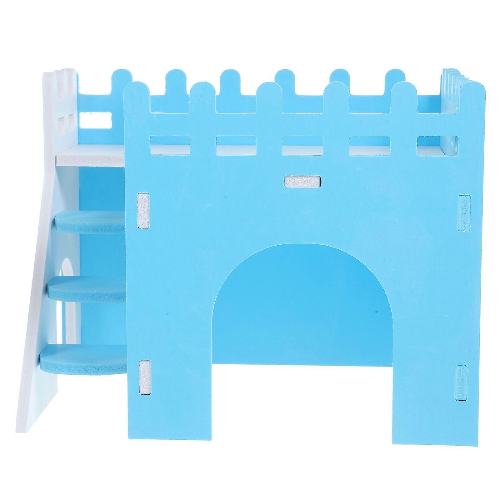 Hamster Hideout House with Ladder Double Layer Guinea Pig Hideout 2Sets